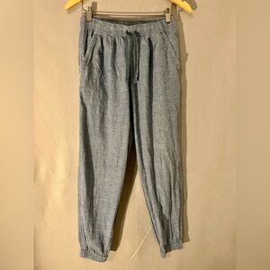 Patagonia Hemp Organic Cotton Jogger Pants XS Blue Elastic Waist Sustainable
